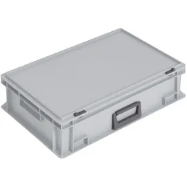 Lockweiler Ku.-Koffer L600xB400xH163mm PP 1 Griff Schiebeverschluss grau 33l
