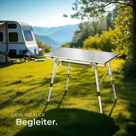 Tectake Campingtisch Tina Silber