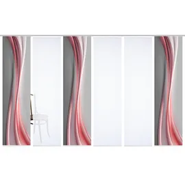 home in green Schiebevorhang ¦ rot ¦ Synthetik ¦ Maße (cm): B: 60 H: 245