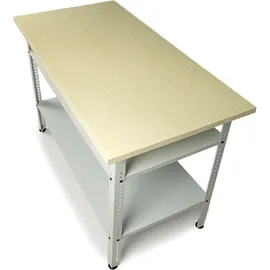 Ondis24 Werkbank Metall 120 cm lichtgrau
