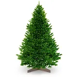 ArtiTree Weihnachtsbaum »Premium Tanne«, mit Holzständer, 180 cm Grün, Standfuß, Ohne LED-Beleuchtung)