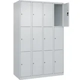 Californian Products CP Schließfachschrank Classic Plus lichtgrau 080000-403 S10008, 12 Schließfächer 120,0 x 50,0 x 185,0 cm