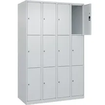 Californian Products CP Schließfachschrank Classic Plus lichtgrau 080000-403 S10008, 12 Schließfächer 120,0 x 50,0 x 185,0 cm