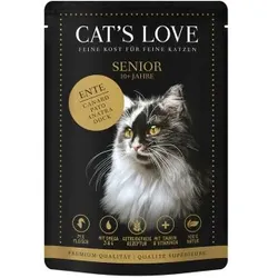 CAT'S LOVE Nassfutter Katze Senior in Gelee Ente 12x85 g