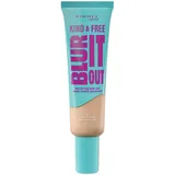 Rimmel London Kind & Free BLUR IT OUT Mattierende Foundation, 001, Fair Porcelain, Ganztägiger Glanzkontrolle, Make-up mit leichtem Matt-Finish, 30 ml