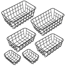 Spetebo Aufbewahrungskorb Metall 2x 25 x 21 x 15 cm schwarz