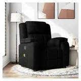 vidaXL Massagesessel Schwarz Stoff