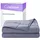 DAILYDREAM Therapie Gewichtsdecke | 135x200 | 6 kg | Grau | aus 100% Baumwolle | mit Glasperlenfüllung | schwere Decke zum Schlafen | Weighted Blanket | Therapiedecke | Körpergewicht 53-65 kg