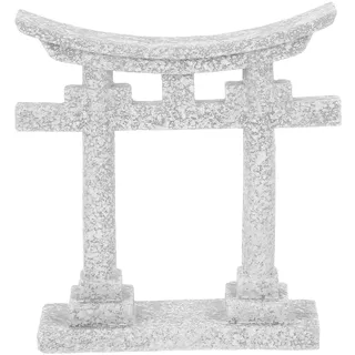 Milisten Japanisches Miniatur Tor Dekoration Aus Mikrolandschaftsornament Für Aquarien Und Garten Hochwertige Japanische Deko Haus Und Schlafzimmer Langlebig Und Ästhetisch