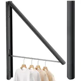 RELONGGI Kleiderhaken Klappbar kleiderwandhaken Wäschelüfter Wand Aussenbereich Klapphaken Haken Kleiderständer Wandhaken Kleiderlüfter Garderobenhaken für Ecken, Balkon, Badezimmer (Black)