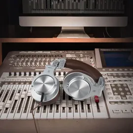 OneOdio Fusion A70 Over Ear Headset Bluetooth® Stereo Silber, Braun High-Resolution Audio Headset, Schwenkbare Ohrmuscheln DJ