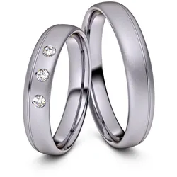 Trauringe M ̧nchen 585er Palladium - 4367
