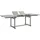 vidaXL Gartentisch 160-240 x 100 x 75 cm Massivholz Akazie Grau