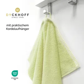 Dyckhoff Pure Natural Uni Kinderhandtuch 50 x 100 cm grün