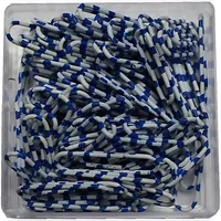 Alco Briefklammer ZEBRA Metall 28mm weiß-blau 1000 Stück