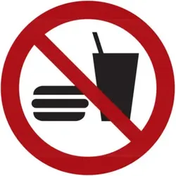 Verbotszeichen Essen und Trinken verboten, Typ: 04100