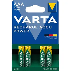 Varta Accu Rechargeable 5703 HR 3-AAA-Micro 1000 mAH 4er Pack NEUSTE VERSION