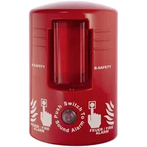 B-Safety TOP-ALARM rot Sensor:man.Wandmontage