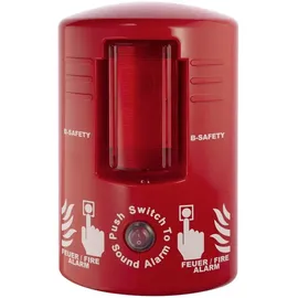 B-Safety TOP-ALARM rot Sensor:man.Wandmontage