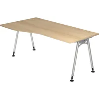 Hammerbacher Schreibtisch A-Fuß 180x100/80cm Eiche