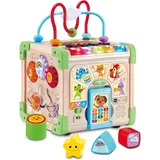 Vtech Interaktiver Holz-Spielwürfel bunt