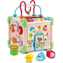 Vtech Interaktiver Holz-Spielwürfel bunt