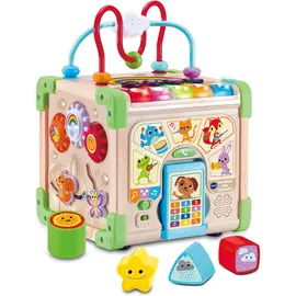 Vtech Interaktiver Holz-Spielwürfel bunt