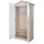 roba Kinderkleiderschrank Cabane 96 x 190 x 50 cm Eiche massiv weiß