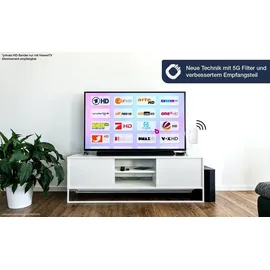 Oehlbach Scope Vision 5G DVB-T2 Aktive DVB-T/T2 Flachantenne Innenbereich Weiß