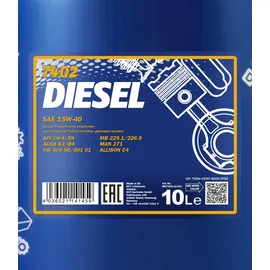Mannol Diesel MN7402-10 15W-40 10 l