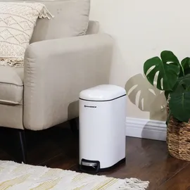 Songmics Mülleimer 10 l Weiß