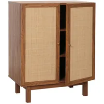 Mendler Highboard 98 x 79 x 42 cm Walnuss-Optik / Braun