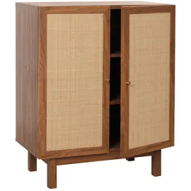 Mendler Highboard 98 x 79 x 42 cm Walnuss-Optik / Braun