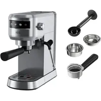 AEG Gourmet 6 EC6-1-6ST silberfarben + Korbfilter