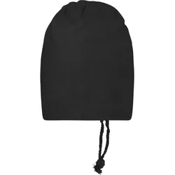 Schlauchmütze und Schal - Farbe schwarz - Größe one size