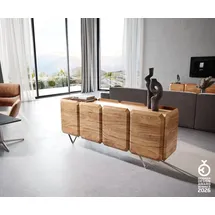 DeLife Sideboard Kiano 175 x 67 x 45 cm Akazie Natur / Beige / Braun