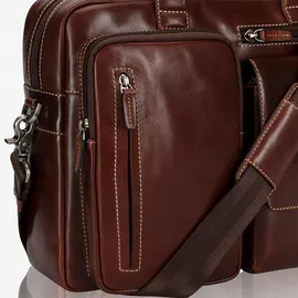 Jekyll & Hide Oxford Aktentasche Leder 38 cm Laptopfach braun