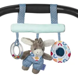 Greifspielzeug STERNTALER "Emmi", blau, Greifspielzeug, KinderB:26cm H:19cm, Flauschstoff, Softvelour, Polycotton, zum Aufhängen, B:26cm H:19cm