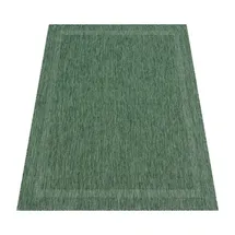 Paco Home Teppich Flachgewebe in Sisal-Optik mit Bordüre UV-beständig robust grün