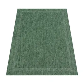 Paco Home Teppich Flachgewebe in Sisal-Optik mit Bordüre UV-beständig robust grün