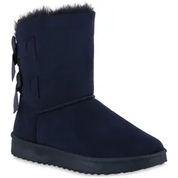 Damen Winter Boots in Dunkelblau