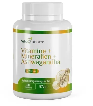 VitaSanum®- Vitamine + Mineralien Ashwagandha Tabletten 60 St