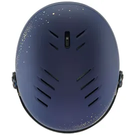 Uvex Wanted vis WE Skihelm, mit Visier-Blau-54-58