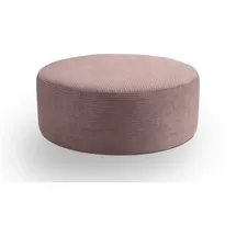 xonox.home Polsterhocker Cord 103 x 39 x 103 cm Rosa