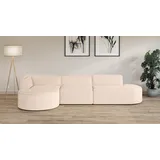 Andas »Ecksofa EIVIND mit Ottomane rechts/links, Maße: B/H/T 343/159/72 cm«, L-Form mit Wellenunterfederung, auch in Feincord und Bouclé