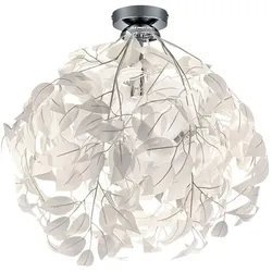Deckenlampe, Blüten Blätter, Chrom, H 58 cm