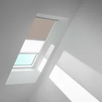 VELUX Verdunkelungsrollo Duo DFD C06 4580S Helltaupe/Weiß, alu