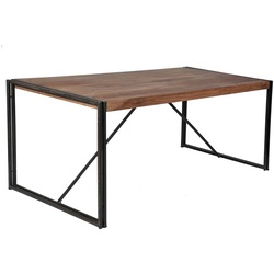 Esstisch 'Madras' 180x90 cm Massivholz, Metall Sheesham