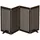 Relaxdays Braunes Absperrgitter 92 cm Dunkelbraun