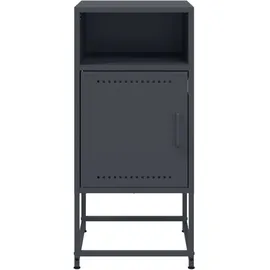 vidaXL Nachttisch Anthrazit 36x39x78 cm Stahl